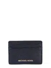 Michael Kors Card Holder With Logo In Black