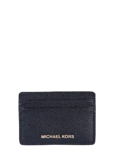 Michael Kors Card Holder With Logo In Black