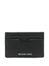 Michael Kors Hudson Notched Cardcase In Black