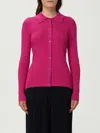 Michael Kors Cardigan A Polo  In Misto Cotone In Purple