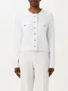 Michael Kors Sequinned Cardigan In White