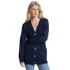 Michael Kors Cardigan Woman  - Easy Merino Boxy Cardi - Blue In Blue