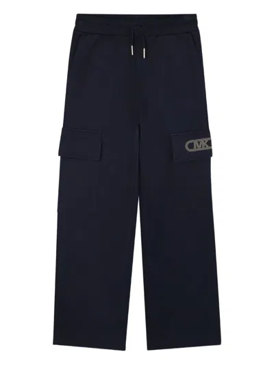 Michael Kors Kids' Cargo-style Track Pants In Black