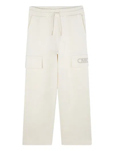 Michael Kors Kids' Cargo Track Pants In White