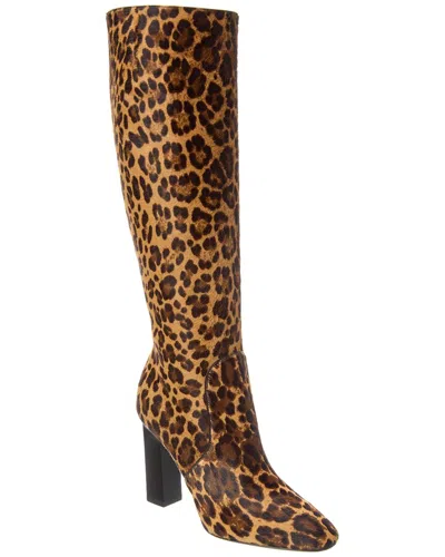 Michael Kors Carly Runway Haircalf Knee-high Boot In Brown