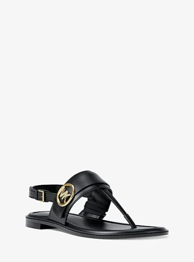 Michael Kors Carmen Thong Sandal In Black