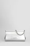Michael Kors Carmine Shoulder Bag In Silver Leather