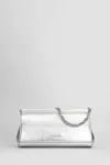 Michael Kors Carmine Shoulder Bag In Silver Leather