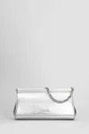 Michael Kors Carmine Shoulder Bag In Silver Leather