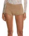 Michael Kors Collection Carollina Cashmere-blend Brief In Brown