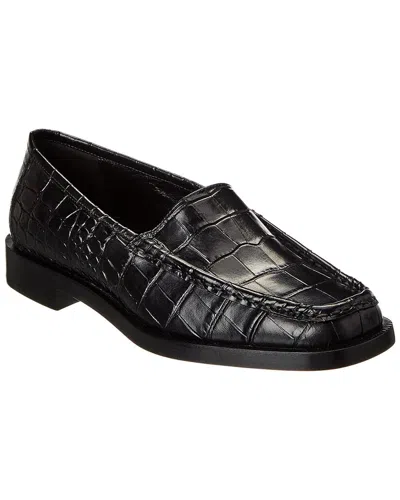Michael Kors Carolyn Croc-embossed Leather Loafer