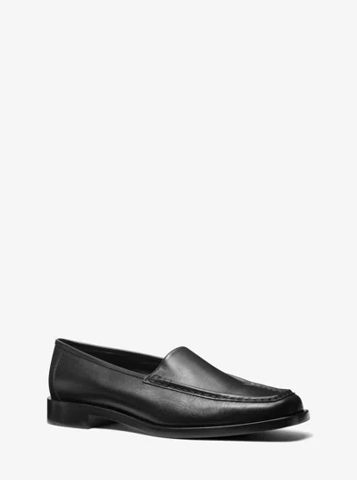 Michael Kors Carolyn Leather Loafer In Black