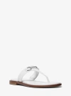 Michael Kors Carson Leather Sandal In White