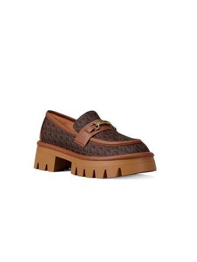 Michael Kors Carson Lug Loafer In Brown