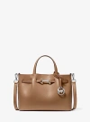 Michael Kors Carson Small Pebbled Leather Satchel In Brown