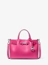 Michael Kors Carson Small Pebbled Leather Satchel In Pink