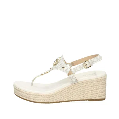 Michael Kors Casey Wedge Vanilla 40r4csms1b-150 Women's In White