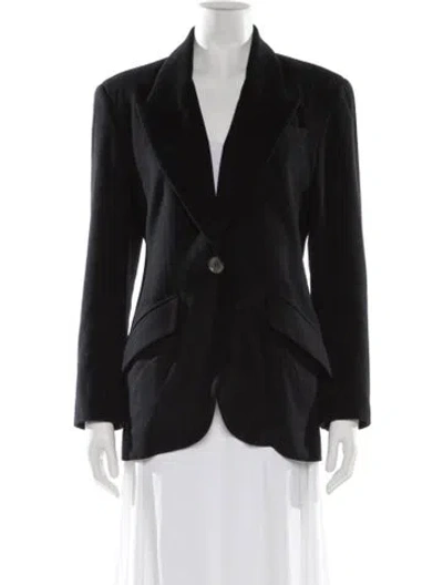 Pre-owned Michael Kors Cashmere Blazer In Black