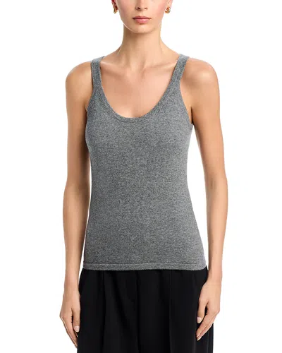 Michael Kors Cashmere Blend Tank Top In Gray