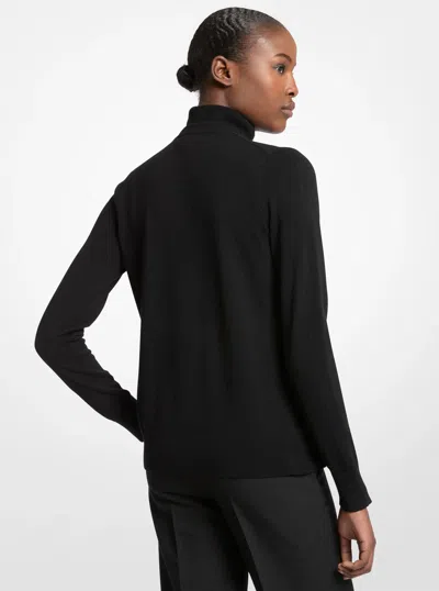 Michael Kors Cashmere Cardigan In Black