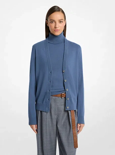 Michael Kors Kobi Halperin Cashmere Cardigan In Blue