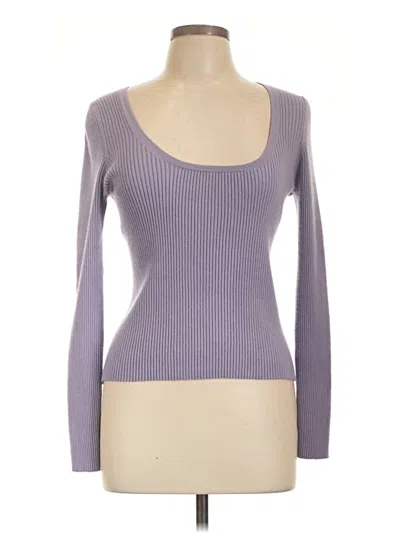 Pre-owned Michael Kors Cashmere Cardigan Sweater In Purple