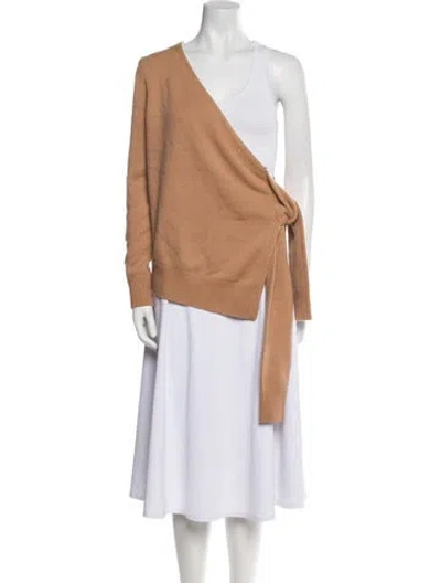 Pre-owned Michael Kors Cashmere Cowl Neck Sweater W/ Tags In Neutral