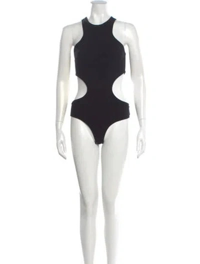 Pre-owned Michael Kors Cashmere Crew Neck Bodysuit In Gray