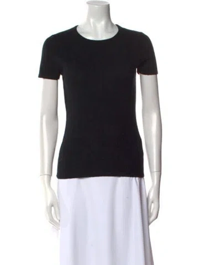 Pre-owned Michael Kors Cashmere Crew Neck Sweater In Black