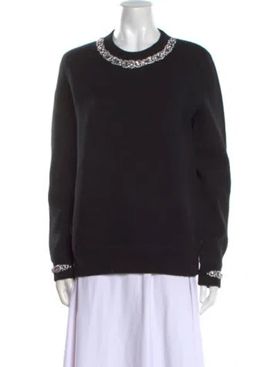 Pre-owned Michael Kors Cashmere Crew Neck Sweater In Black