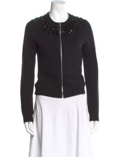 Pre-owned Michael Kors Cashmere Crew Neck Sweater In Black
