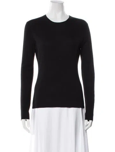 Pre-owned Michael Kors Cashmere Crew Neck Sweater In Black