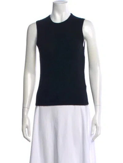 Pre-owned Michael Kors Cashmere Crew Neck Sweater In Black