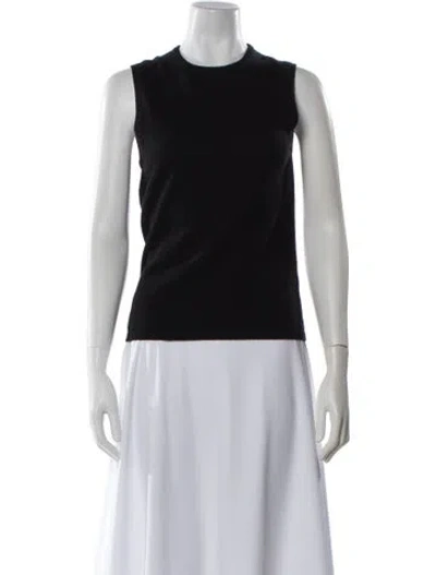 Pre-owned Michael Kors Cashmere Crew Neck Sweater In Black