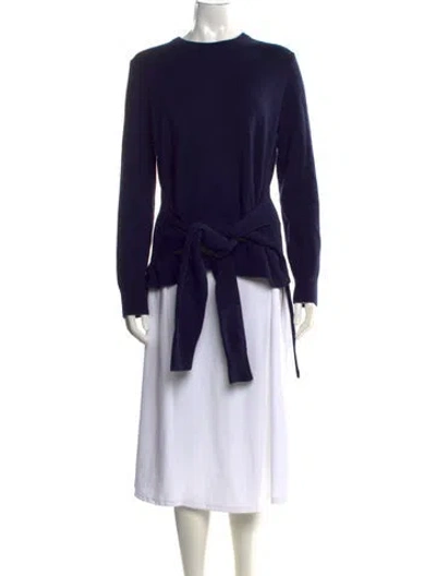 Pre-owned Michael Kors Cashmere Crew Neck Sweater In Black