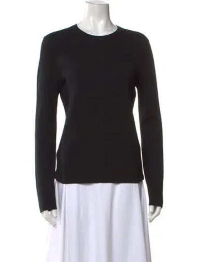 Pre-owned Michael Kors Cashmere Crew Neck Sweater In Black