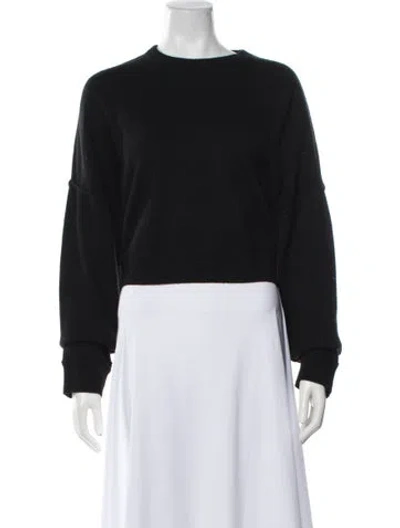 Pre-owned Michael Kors Cashmere Crew Neck Sweater In Black