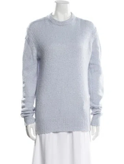 Pre-owned Michael Kors Cashmere Crew Neck Sweater In Blue