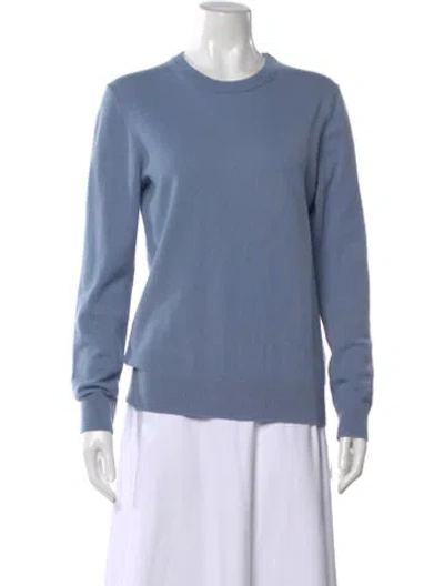 Pre-owned Michael Kors Cashmere Crew Neck Sweater In Blue