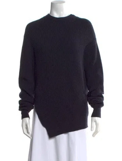 Pre-owned Michael Kors Cashmere Crew Neck Sweater In Blue