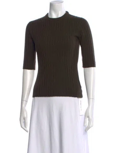 Pre-owned Michael Kors Cashmere Crew Neck Sweater In Brown