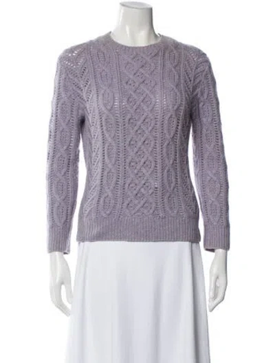 Pre-owned Michael Kors Cashmere Crew Neck Sweater In Gray