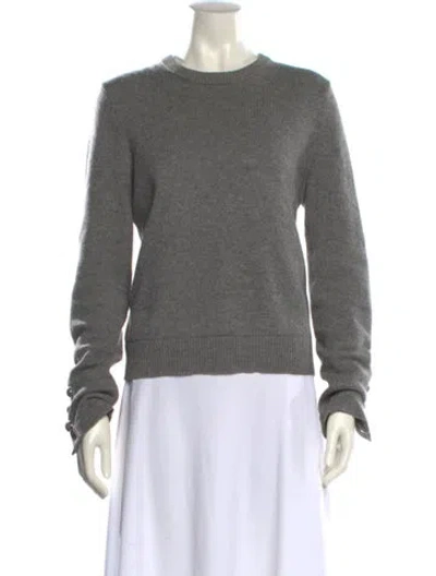 Pre-owned Michael Kors Cashmere Crew Neck Sweater In Gray