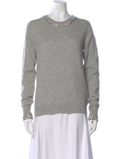 Pre-owned Michael Kors Cashmere Crew Neck Sweater In Gray