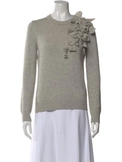 Pre-owned Michael Kors Cashmere Crew Neck Sweater In Gray