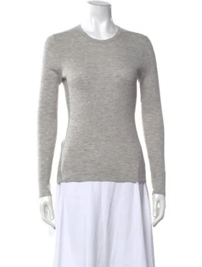 Pre-owned Michael Kors Cashmere Crew Neck Sweater In Gray