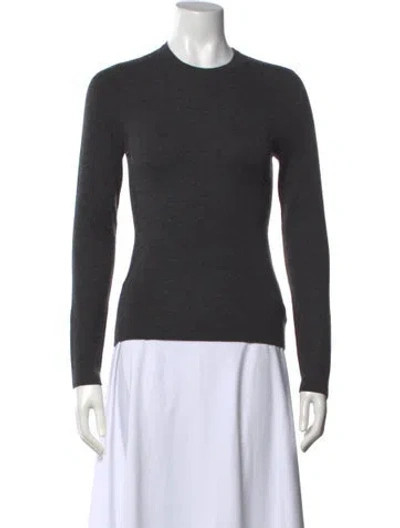 Pre-owned Michael Kors Cashmere Crew Neck Sweater In Gray