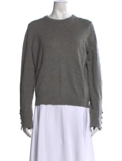 Pre-owned Michael Kors Cashmere Crew Neck Sweater In Gray