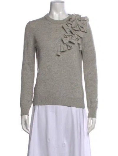 Pre-owned Michael Kors Cashmere Crew Neck Sweater In Grey