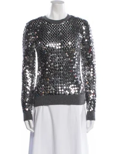 Pre-owned Michael Kors Cashmere Crew Neck Sweater In Multi